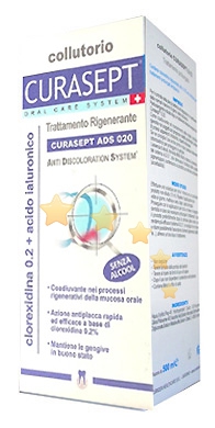 Curaden Curasept ADS Clorexidina 0,20% Acido Ialuronico Colluttorio 200 ml