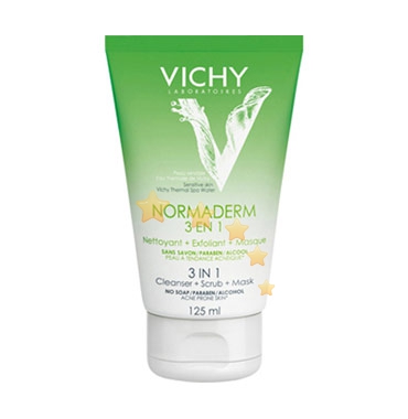 Vichy Linea Normaderm Tri-Activ Maschera Detergente Opacizzante Esfoliante 125ml