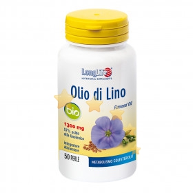 LongLife Linea Colesterolo Olio di Lino 50 Perle