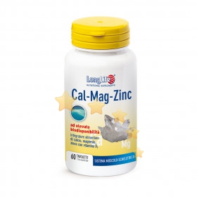 LongLife Linea Benessere dell'Organismo Cal-Mag-Zinc 60 Tavolette