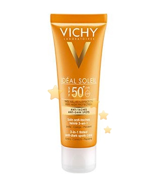 Vichy Linea Ideal Soleil SPF50+ Protezione Anti-Macchie 3 in 1 Colorata 50 ml