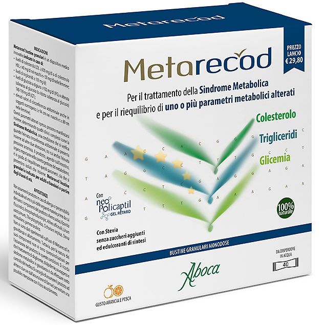 Aboca - Metarecod - Trattamento della Sidrome Metabolica 40 bustine
