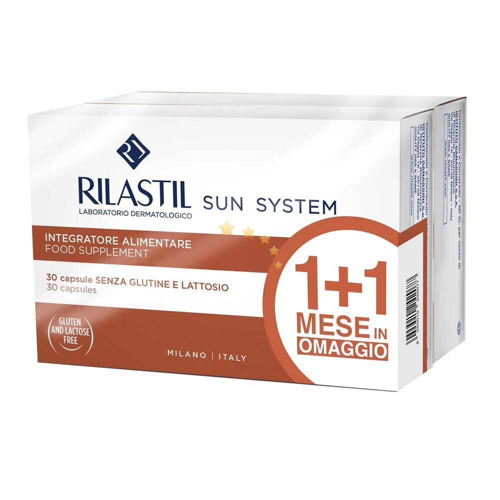 Rilastil Sun System Integratore Alimentare 30cps+30cps in omaggio